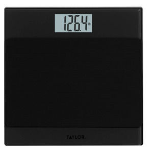 Glass Digital Scale with Anti-Slip Mat Gray/Black - Taylor